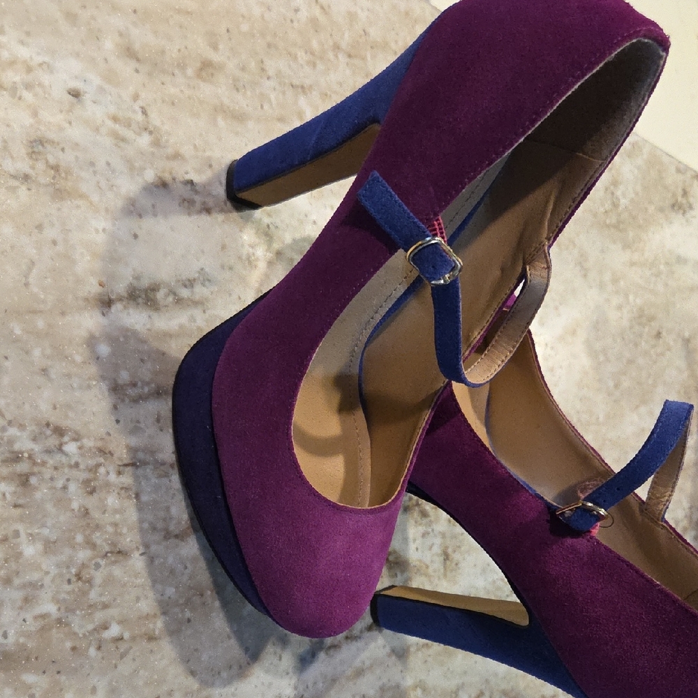 Steve Madden Purple and Blue Heels